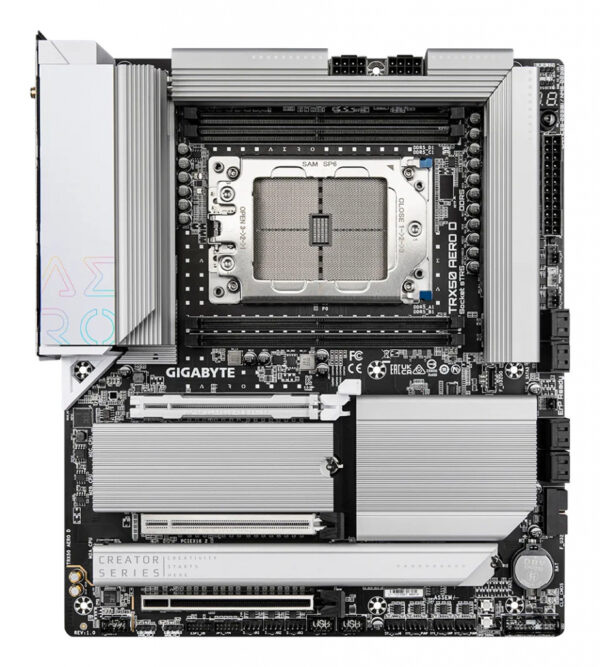 GIGABYTE TRX50 AERO D moederbord AMD TRX50 Socket sTR5 Verlengd ATX - Afbeelding 2
