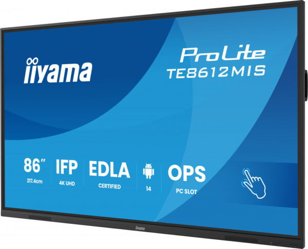 iiyama TE8612MIS-B4AG beeldkrant Digitale signage flatscreen 165,1 cm (65") LCD Wifi 400 cd/m² 4K Ultra HD Zwart Touchscreen Typ - Afbeelding 3