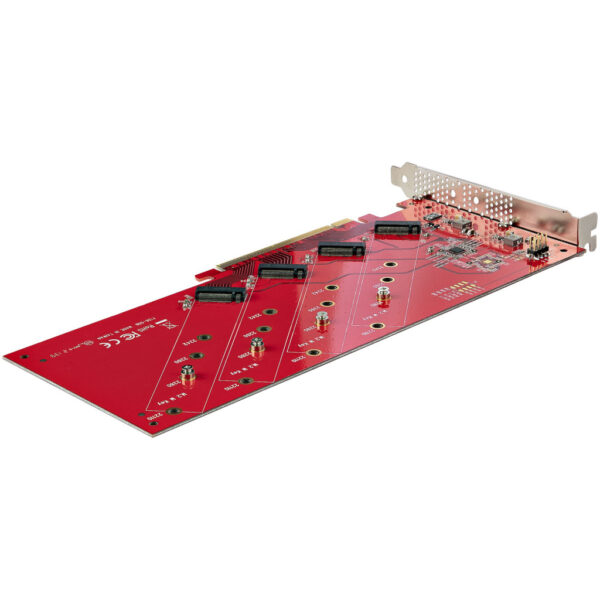 StarTech.com QUAD-M2-PCIE-CARD-B interfacekaart/-adapter Intern M.2 - Afbeelding 2