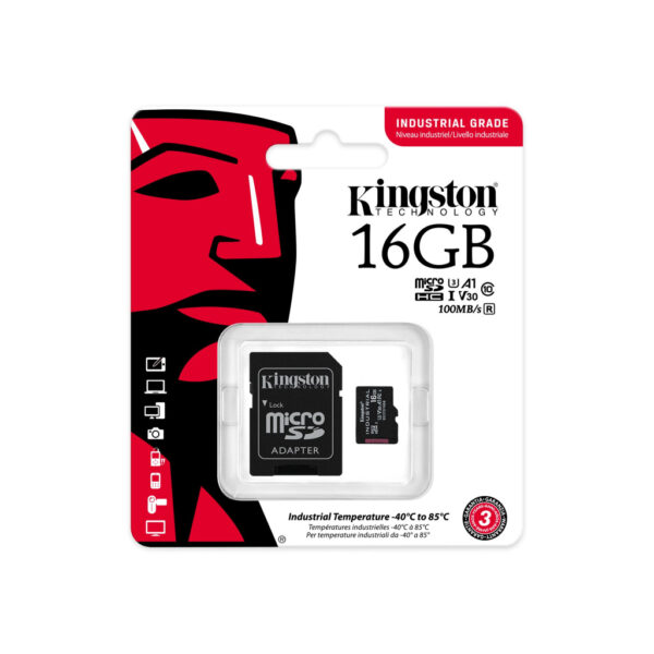 Kingston Technology Industrial 16 GB MicroSDHC UHS-I Klasse 10 - Afbeelding 3