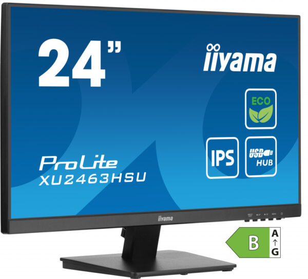 iiyama ProLite XU2463HSU-B1 computer monitor 60,5 cm (23.8") 1920 x 1080 Pixels Full HD LED Zwart - Afbeelding 2