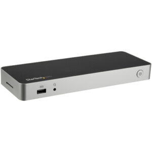 StarTech.com USB C Dock, Dual Monitor HDMI & DisplayPort 4K 30Hz, USB Type-C Laptop Docking Station, 60W Power Delivery, SD, 4 p