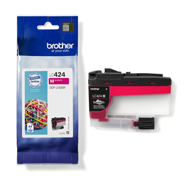 Brother LC424M inktcartridge 1 stuk(s) Origineel Magenta - Afbeelding 3