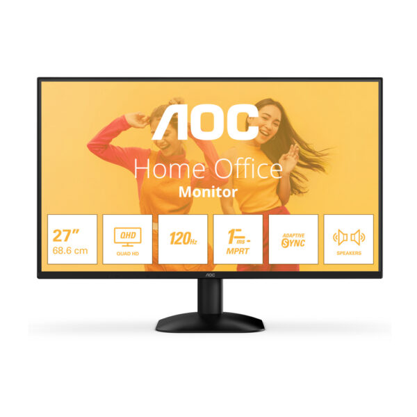 AOC B3 Q27B35S3 computer monitor 68,6 cm (27") 2560 x 1440 Pixels Quad HD LED Zwart