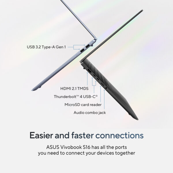 ASUS Vivobook S 16 OLED S5606CA-RI045W Intel Core Ultra 7 255H Laptop 40,6 cm (16") 3K 32 GB LPDDR5x-SDRAM 1 TB SSD Wi-Fi 7 (80 - Afbeelding 21
