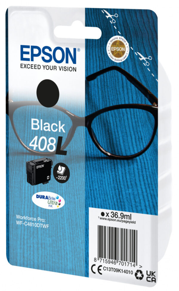 Epson Singlepack Black 408L DURABrite Ultra Ink - Afbeelding 2