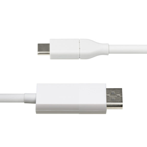 StarTech.com 2m USB-C naar DisplayPort 1.2 Kabel 4K 60Hz, Bidirectionele DP naar USB-C / USB-C naar DP Omkeerbare Adapter Kabel, - Afbeelding 3