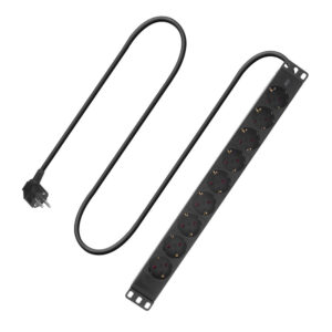 ACT Stekkerdoos PDU 19" CEE7/7 8-voudig type F, 2,5m H05VV-F 3G1.5