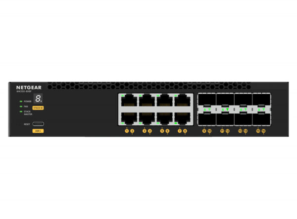 NETGEAR M4350-8X8F Managed L3 10G Ethernet (100/1000/10000) 1U Zwart - Afbeelding 4