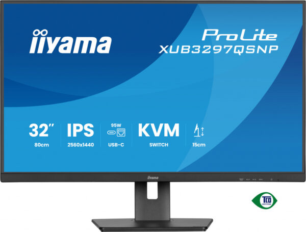 iiyama ProLite XUB3297QSNP-B1 computer monitor 81,3 cm (32") 2560 x 1440 Pixels 4K Ultra HD LED Zwart - Afbeelding 2