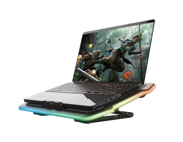 Trust GXT 1126 Aura laptop cooling pad 43,2 cm (17") 700 RPM Zwart - Afbeelding 2