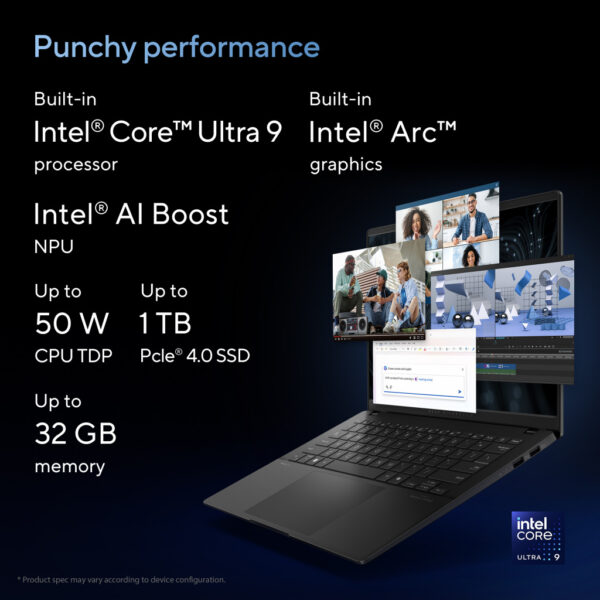 ASUS Vivobook S 14 OLED S5406SA-QD077W Intel Core Ultra 7 258V Laptop 35,6 cm (14") WUXGA 32 GB LPDDR5x-SDRAM 1 TB SSD Wi-Fi 7 ( - Afbeelding 12