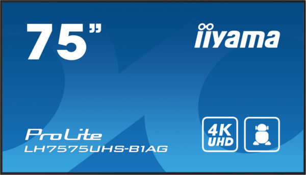 iiyama LH7575UHS-B1AG beeldkrant Digitale signage flatscreen 190,5 cm (75") LCD Wifi 500 cd/m² 4K Ultra HD Zwart Type processor - Afbeelding 17