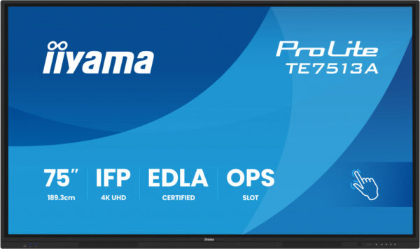 iiyama TE7513A-B1AG beeldkrant Interactief flatscreen 190,5 cm (75") Wifi 450 cd/m² 4K Ultra HD Zwart Touchscreen Type processor - Afbeelding 11