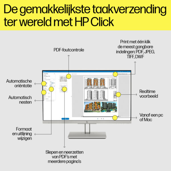 HP Designjet T1600dr 36-inch PostScript-printer - Afbeelding 4