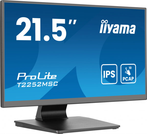iiyama ProLite T2252MSC-B2AG computer monitor 54,6 cm (21.5") 1920 x 1080 Pixels Full HD LCD Touchscreen Zwart - Afbeelding 3