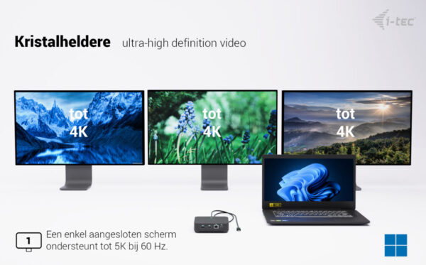 i-tec USB-C DP Dual HDMI Dock Power Delivery - Afbeelding 7