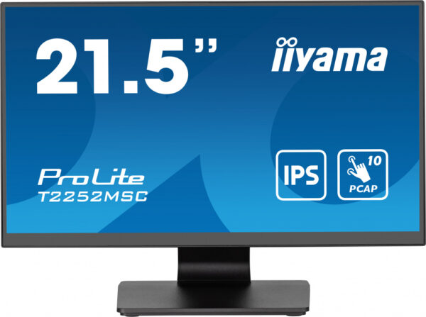 iiyama ProLite T2252MSC-B2 computer monitor 54,6 cm (21.5") 1920 x 1080 Pixels Full HD LCD Touchscreen Zwart - Afbeelding 2