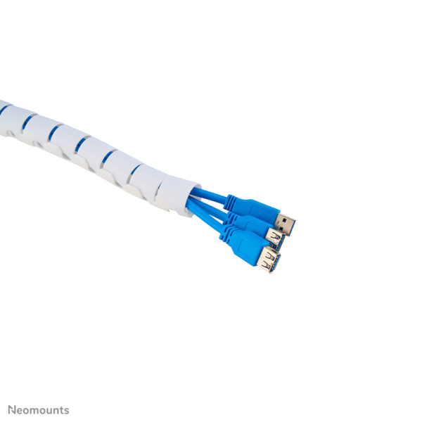 Neomounts ADS06-142WH Kabelspiraal - voor 1-5 kabels - universeel - Afbeelding 3