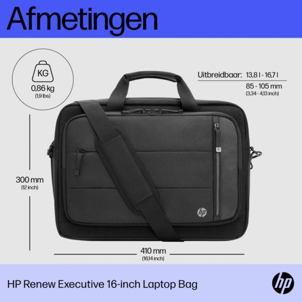 HP Renew Executive 16 inch laptoptas - Afbeelding 6