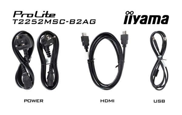 iiyama ProLite T2252MSC-B2AG computer monitor 54,6 cm (21.5") 1920 x 1080 Pixels Full HD LCD Touchscreen Zwart - Afbeelding 14