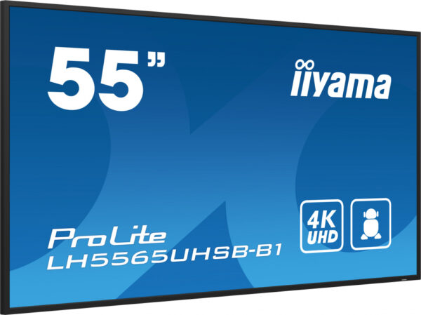 iiyama LH5565UHSB-B1 beeldkrant Kiosk-ontwerp 138,7 cm (54.6") LED Wifi 800 cd/m² 4K Ultra HD Zwart Type processor Android 11 24 - Afbeelding 3