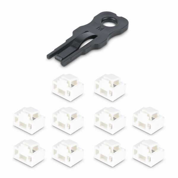 StarTech.com 10-pack RJ45 Slot met Veiligheidsleutel, Vergrendelbare RJ45 Port Blocker/Stofkap, Herbruikbare Ethernet/LAN Poort - Afbeelding 5