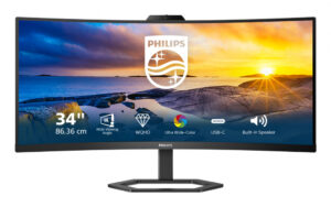 Philips 5000 series 34E1C5600HE/00 LED display 86,4 cm (34") 3440 x 1440 Pixels 4K Ultra HD Zwart