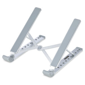 StarTech.com Inklapbare Laptopstandaard, Verstelbare Hoek, Ergonomische Laptophouder, Draagvermogen 10Kg, Ventileren/Kantelen/Ve