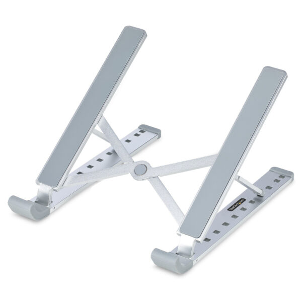 StarTech.com Inklapbare Laptopstandaard, Verstelbare Hoek, Ergonomische Laptophouder, Draagvermogen 10Kg, Ventileren/Kantelen/Ve