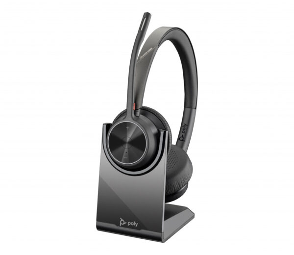 Poly Voyager 4320 UC stereo USB-A-headset + BT700 USB-A-adapter + oplaadstandaard - Afbeelding 8