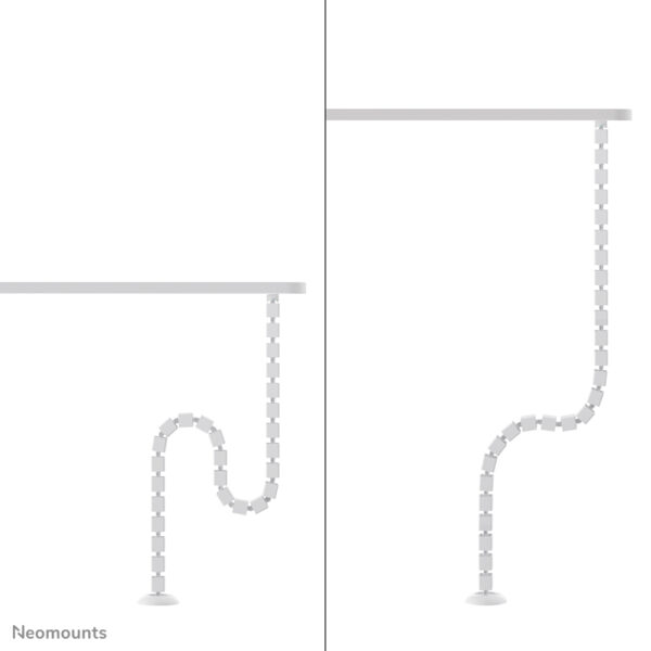 Neomounts ADS06-130WH Kabelgeleider - schroefbevestiging - universeel - Afbeelding 5