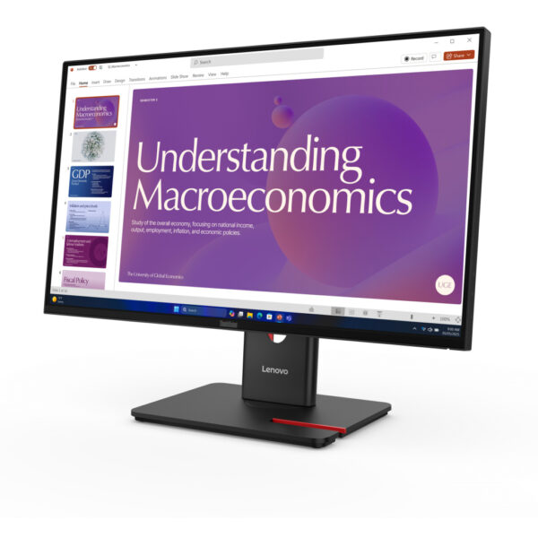 Lenovo ThinkVision T24D-40 LED display 60,5 cm (23.8") 1920 x 1080 Pixels Full HD LCD Zwart - Afbeelding 2
