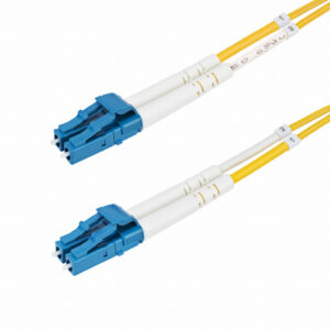 StarTech.com 3m LC naar LC (UPC) OS2 Single Mode Duplex Glasvezel Kabel, 9/125µm, Laser Optimized, 100G, Flexibel Buigen, Low In