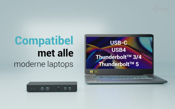 i-tec USB-C Intelligent Triple Display Docking Station + Power Delivery 100W - Afbeelding 5