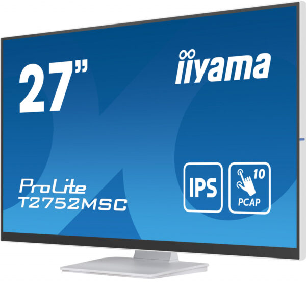 iiyama ProLite T2752MSC-W1 computer monitor 68,6 cm (27") 1920 x 1080 Pixels Full HD LED Touchscreen Wit - Afbeelding 5