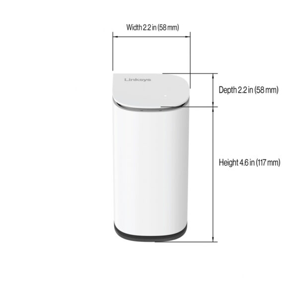 Linksys Velop Micro 6 Dual-band (2.4 GHz / 5 GHz) Wi-Fi 6 (802.11ax) Wit 4 Intern - Afbeelding 9