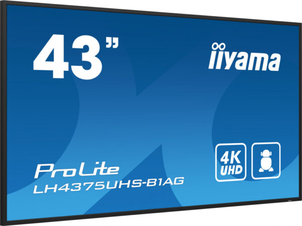 iiyama ProLite Digitale signage flatscreen 108 cm (42.5") LCD Wifi 500 cd/m² 4K Ultra HD Zwart Type processor Android 11 24/7 - Afbeelding 3