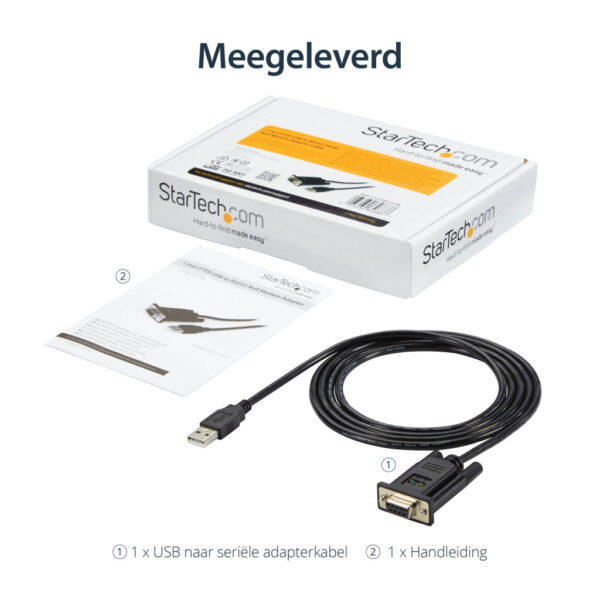 StarTech.com 1-Port USB naar Nulmodem RS232 DB9 Seriële DCE Adapterkabel met FTDI - Afbeelding 9