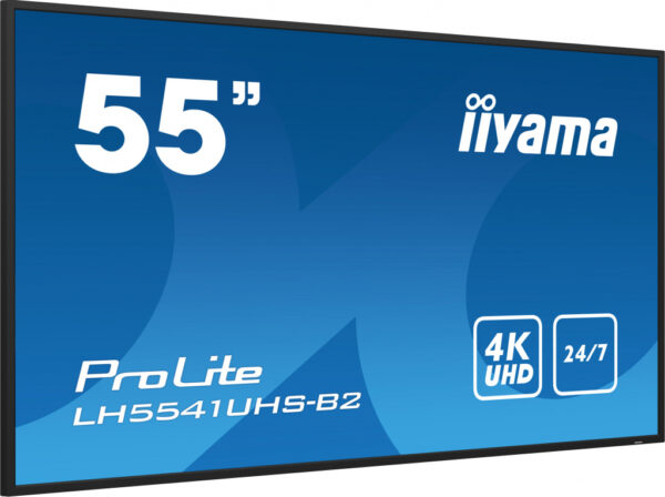 iiyama LH5541UHS-B2 beeldkrant Kiosk-ontwerp 138,7 cm (54.6") LCD 500 cd/m² 4K Ultra HD Zwart Type processor 18/7 - Afbeelding 4