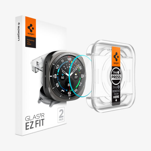 Spigen GLAS.tR EZ Fit Schermbeschermer Transparant Gehard glas