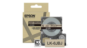 Epson LK-6JBJ Beige, Zwart