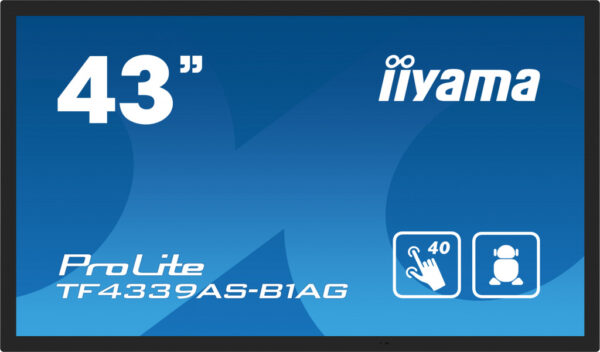 iiyama TF4339AS-B1AG beeldkrant Digitale signage flatscreen 108 cm (42.5") LED 500 cd/m² 4K Ultra HD Zwart Touchscreen Type proc - Afbeelding 11