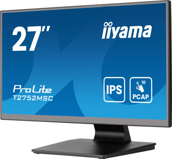 iiyama ProLite T2752MSC-B1AG computer monitor 68,6 cm (27") 1920 x 1080 Pixels Full HD LED Touchscreen Zwart - Afbeelding 5