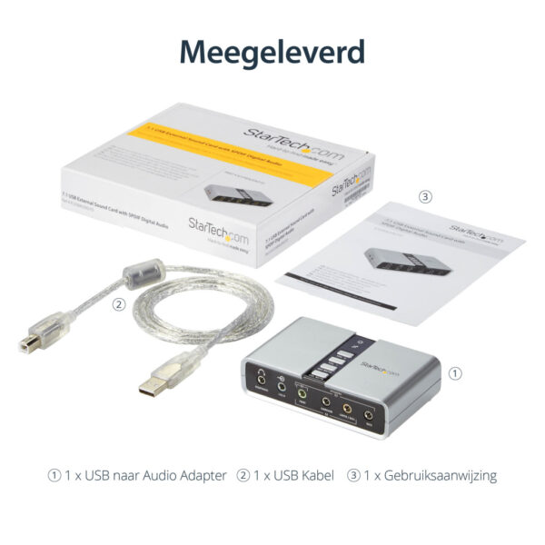 StarTech.com 7.1 USB Audio-adapter Externe Geluidskaart met SPDIF Digitale Audio - Afbeelding 12