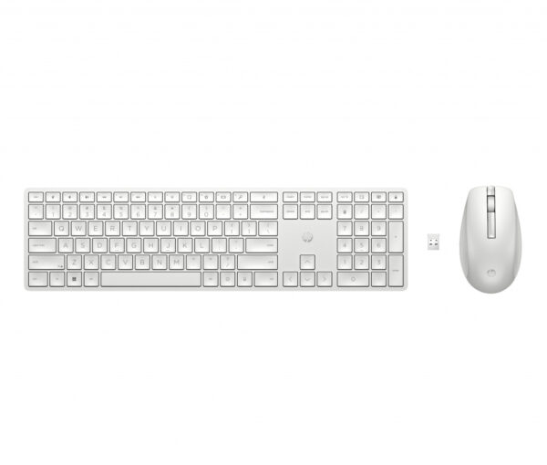 HP 650 draadloze toetsenbord- en muiscombinatie (wit)