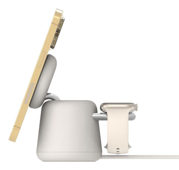 Belkin BoostCharge Pro Hoofdtelefoons, Smartphone, Smartwatch Beige AC Draadloos opladen Snel opladen Binnen - Afbeelding 3