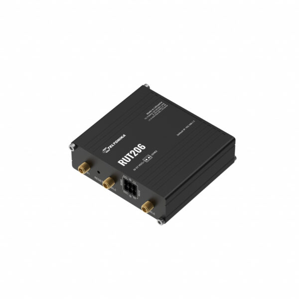 Teltonika RUT206 INDUSTRIAL draadloze router Fast Ethernet Single-band (2.4 GHz) 4G Zwart - Afbeelding 3