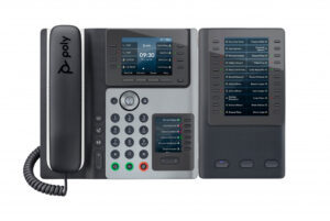 Poly Edge E400 IP-telefoon met PoE-ondersteuning