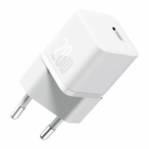 Baseus Gan5 Fast Charger(Mini) 1C 20W Smartphone, Universeel Wit AC Snel opladen Binnen